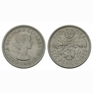 England 6 Pence 1959 Elisabeth II