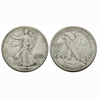 USA 1/2 Dollar 1942 Walking Liberty
