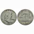 USA 1/2 Dollar 1954 D Franklin