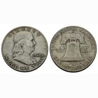 USA 1/2 Dollar 1960 D Franklin