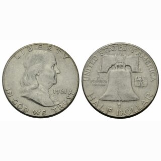 USA 1/2 Dollar 1961  Franklin