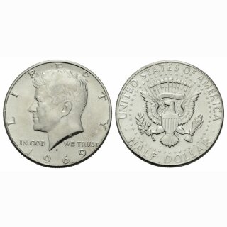USA 1/2 Dollar 1969 D Kennedy