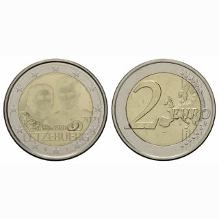 Luxemburg 2 Euro 2021 40 Jh. Hochzeit Henri