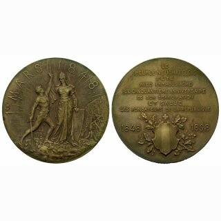 1898 Neuenburg 50 Jahre Republik Neuenburg (Etui)