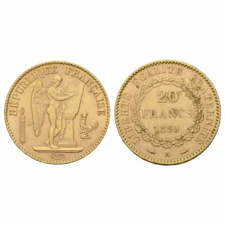 Frankreich 20 Francs  1895 A Engel