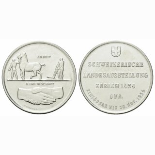 Schweiz 5 Franken  1939 Landesausstellung