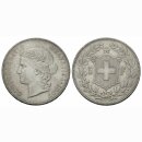Schweiz 5 Franken 1907 B Frauenkopf