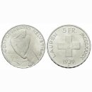 Schweiz 5 Franken 1939 Laupen