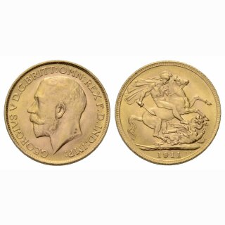 England Sovereign 1911 Georges V