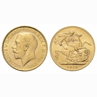 England Sovereign 1913 Georges V