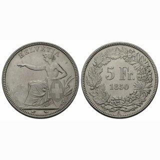 Schweiz 5 Franken  1850 A