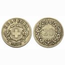 Schweiz 20 Rappen  1850 BB