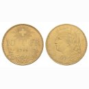 Schweiz 10 Franken 1916 B Vreneli