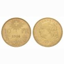 Schweiz 10 Franken  1916 B Vreneli
