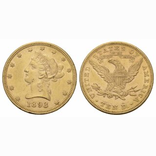 USA 10 Dollar  1893 Liberty