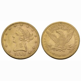 USA 10 Dollar  1897 Liberty