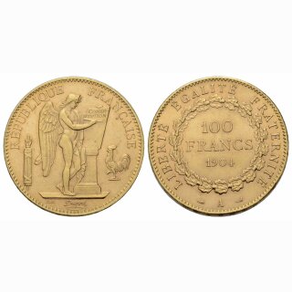 Frankreich 100 Francs  1904 A Engel