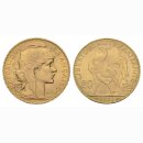 Frankreich 20 Francs  1911 Coq