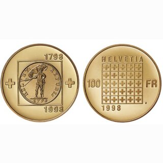 Schweiz 100 Franken 1998 B Helvetische Republik (OE)
