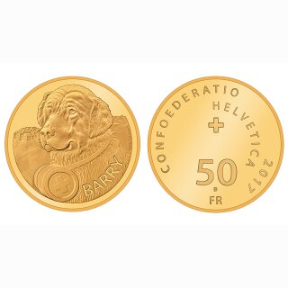 Schweiz 50 Franken 2017 B Barry Bernhardiner (OE)
