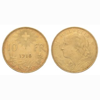 Schweiz 10 Franken 1915 B