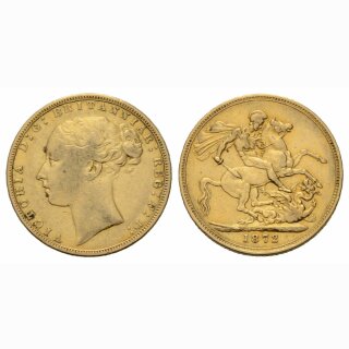 England Sovereign 1872