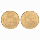 Schweiz 10 Franken 1922 B Goldvreneli