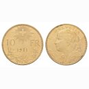 Schweiz 10 Franken 1911 B Goldvreneli