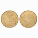 Schweiz 10 Franken 1915 B Goldvreneli