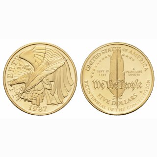 USA 5 Dollar 1987