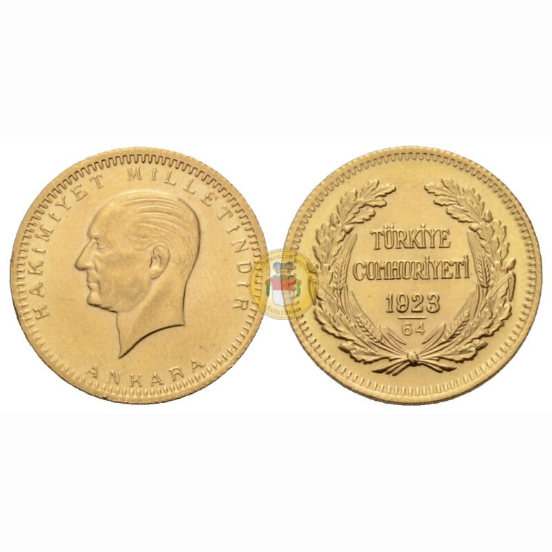 Piaster Türkei 100 Piaster 1923/64 Atatürk