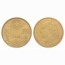 Schweiz 10 Franken 1916 B Goldvreneli