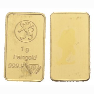 Schweiz 1 Gramm Goldbarren