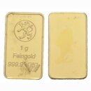 Schweiz 1 Gramm Goldbarren