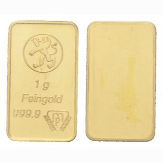 Schweiz 1 Gramm Goldbarren