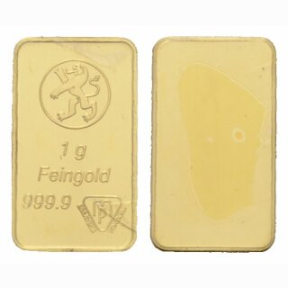Schweiz 1 Gramm Goldbarren