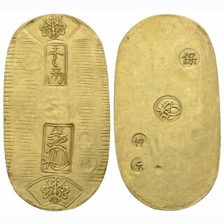 Japan Koban  1837-1858 (Tenpo) Gewicht: 11.1 gr.