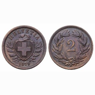 Schweiz 2 Rappen 1879 B
