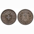 Schweiz 2 Rappen 1890 B