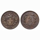 Schweiz 2 Rappen 1915 B