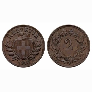 Schweiz 2 Rappen 1918 B