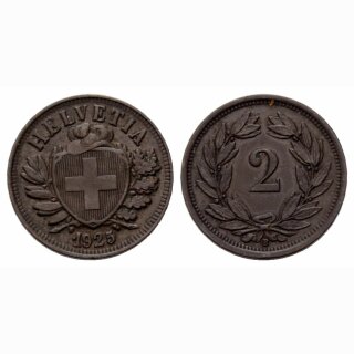 Schweiz 2 Rappen 1925 B