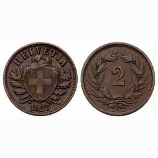Schweiz 2 Rappen 1927 B