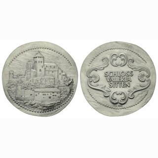 Schweiz Medaille Schloss Valeria Sitten