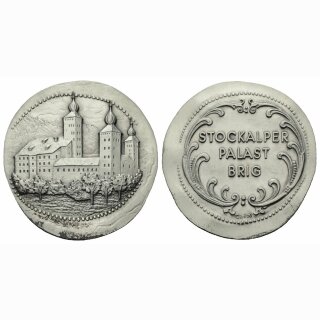 Schweiz Medaille Stockalper Palast Brig