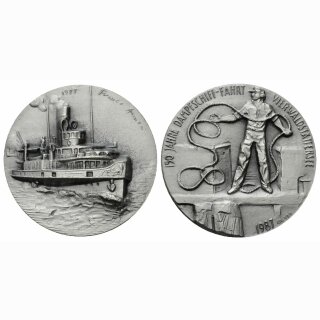 Schweiz Medaille 150 Jahre Dampfschifffahrt  vierwaldstättersee 1987