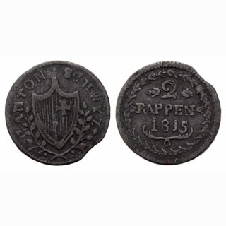Schwyz 2 Rappen  1815
