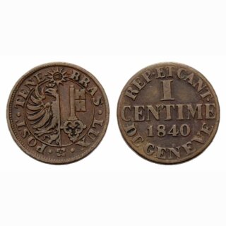 Genf 1 Centime 1840