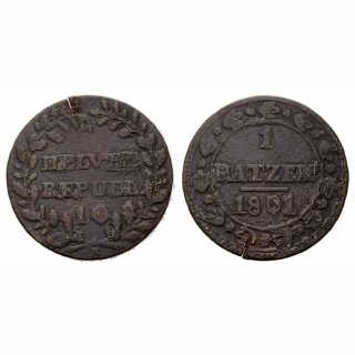 Helvetische Rep. 1 Batzen 1801
