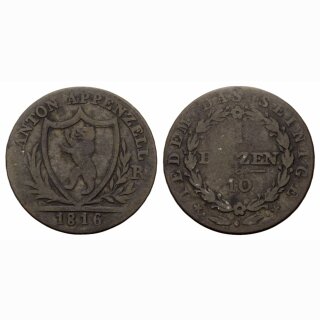 Appenzell 1 Batzen 1816